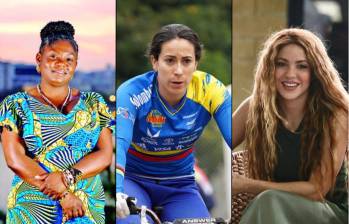 La vicepresidenta Francia Márquez; la bicicrosista olímpica, Mariana Pajón y la cantante Shakira figuran en la lista de las mujeres más poderosas en 2024. FOTO: COLPRENSA