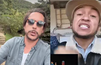Alejandro Riaño y Jhon Alejandro Vargas. Fotos: captura de pantalla Instagram @alejandroria y captura de video TikTok