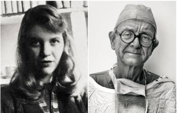 Sylvia Plath y Henry Marsh. Fotos: Getty.
