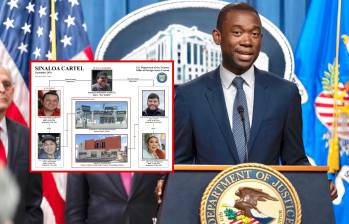 El subsecretario de este Departamento del Tesoro de Estados Unidos, Wally Adeyemo, dio a conocer la información por medio de un comunicado oficial donde expuso los nombres de los cinco colombianos pertenecientes al Clan del Golfo. FOTO: CUENTA DE X @TreasuryDepSec Y TREASURY DEPARTMENT