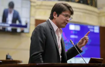 En la foto: Miguel Uribe, senador del partido Centro Democrático. (Colprensa-Mariano Vimos)