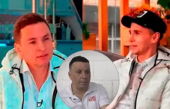 Los hermanos: Jhonier Leal, Carlos Andrés García y el asesinado Mauricio Leal. Foto: cortesía y captura de video. Los hermanos: Jhonier Leal, Carlos Andrés García y el asesinado Mauricio Leal. Foto: cortesía y captura de video.