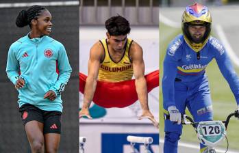 Linda Caicedo, Ángel Barajas y Carlos Ramírez, son algunos de los deportistas colombianos que posiblemente estarán en los Juegos Olímpicos 2024. FOTO: SELECCIÓN COLOMBIA, GETTY Y CORTESÍA