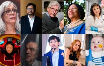 En la parte superior, de izquierda a derecha, están Susan Monarez, Achal Agrawal, Tony Tyson, Precious Matsoso y Sarah Tabrizi, y en la parte inferior están Mengran Du, Luciano Moreira, Liang Wenfeng, Yifat Merbl y KJ Muldoon. FOTO: Nature / Getty / Children’s Hospital of Philadelphia
