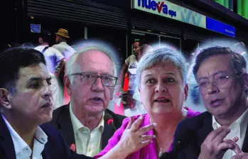 El presidente Gustavo Petro y su ministro Guillermo Jaramillo habían nombrado a Luz María Múnera como interventora encargada, pero se consolidó el nombramiento de Jorge Iván Ospina, el exalcalde Cali. FOTO: Presidencia y EL COLOMBIANO