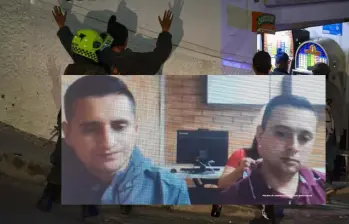 Un familiar de la víctima le hizo una consignación al padrastro del Policía, que luego retiró la plata en un cajero. FOTO: FISCALÍA Y MANUEL SALDARRIAGA