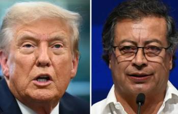 Donald Trump y Gustavo Petro. FOTO: AFP