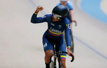 Stefany Cuadrado, revelación del ciclismo de pista del mundo. En Asunción ratifica su talento. FOTO: Tomada de X @PanamSports
