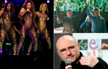 Shakira, Oasis y Phil Collins estaban entre los nominados. FOTOS El Colombiano, Cortesía y AFP