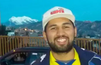 Él era Sergio Blanco, el hincha de Santa Fe que murió el pasado 6 de agosto a las afueras del Movistar Arena. FOTO: Tomada de redes sociales