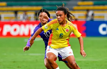 La futbolista Ana Sofía Clavijo ha sido una de las figuras importantes de Colombia en el Sudamericano sub-17 femenino. FOTO: CORTESÍA FCF