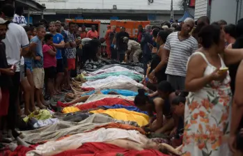 El operativo más mortífero de Brasil ya suma a su cuenta la vida de 132 víctimas. Foto: AFP El operativo más mortífero de Brasil ya suma a su cuenta la vida de 132 víctimas. Foto: AFP