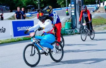 Guadalupe Palacios, una de las promesas del bicicrós colombiano. FOTO INSTAGRAM Team WElite BMX