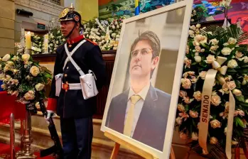 Miguel Uribe Turbay será enterrado este miércoles en el Cementerio Central de Bogotá. FOTO COLPRENSA