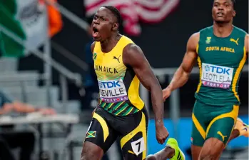 Oblique Seville, la nueva estrella de la velocidad mundial. FOTO @WorldAthletics