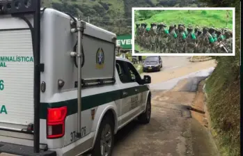 La Policía de Antioquia confirmó que estas personas habrían sido ultimadas por órdenes de alias “Matías” o “Chuzo”, señalado cabecilla de zona del Clan del Golfo en el Nordeste antioqueño. FOTO: Cortesía