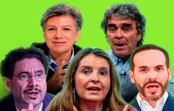 Los candidatos Iván Cepeda, Paloma Valencia, Abelardo De la Espriella, Sergio Fajardo y Claudia López. Fotos: EL COLOMBIANO