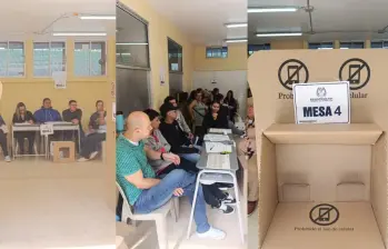 Desde las 8 de la mañana, se abrieron las urnas en todo el territorio nacional. Puesto de votación en el colegio José Antonio Galan en Manrique, en Medellín. FOTOS: Julio César Herrera. Desde las 8 de la mañana, se abrieron las urnas en todo el territorio nacional. Puesto de votación en el colegio José Antonio Galan en Manrique, en Medellín. FOTOS: Julio César Herrera.