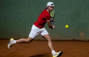 Miguel Tobón en acción, el antioqueño se luce en España en un torneo Challenger de Mallorca. FOTO EC