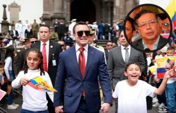 Daniel Noboa asumió en Ecuador un nuevo periodo presidencial que irá hasta mayo de 2029. FOTO COLPRENSA