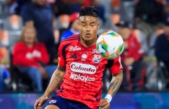 Luis Sandoval marcó el tanto con el que el rojo gana parcialmente el duelo ante Unión Magdalena. FOTO CAMILO SUÁREZ