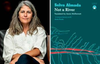 A principios de año Selva Almada estuvo en Medellín, en el marco del Hay Festival. Esta es la portada de la edición que compite en el International Booker Prize 2024. Fotos: Jaime Pérez. Cortesía.