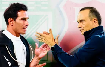 Diego Arias técnico de Atlético Nacional y Alejandro Restrepo, entrenador del DIM con un gran presente en el bancos de sus equipos, llegan al clásico 340 con buenas cifras. FOTO CAMILO SUÁREZ Y MANUEL SALDARRIAGA Diego Arias técnico de Atlético Nacional y Alejandro Restrepo, entrenador del DIM con un gran presente en el bancos de sus equipos, llegan al clásico 340 con buenas cifras. FOTO CAMILO SUÁREZ Y MANUEL SALDARRIAGA