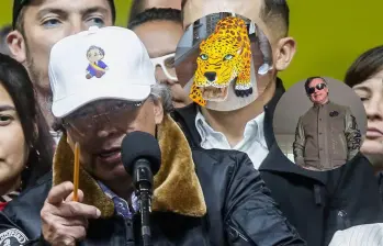 El presidente Petro en su discurso en la plaza de Bolívar, el pasado 7 de enero. Foto: Colprensa