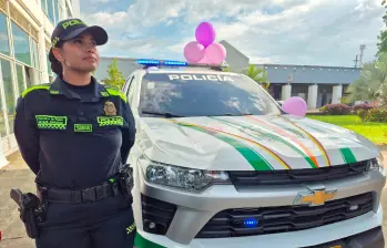 El programa había sido lanzado en Urabá desde 2023 pero no contaba con un vehículo ni con personal especializado. FOTO: POLICÍA DE URABÁ