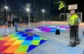 Los globos eran hasta siete metros de altura y cuatro metros de ancho. FOTO: Cortesía Alcaldía de Rionegro