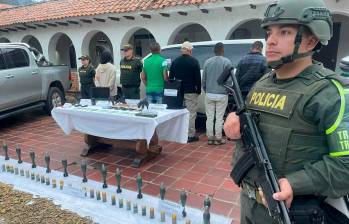 La Policía indicó que “Zeus” y sus acompañantes estaban traficando armas. FOTO: CORTESÍA DE POLICÍA.