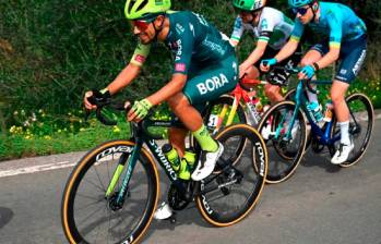 Daniel Felipe Martínez tuvo un buen inicio en el Giro. Se muestra en gran forma competitiva. FOTO GETTY