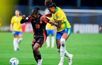 Linda Caicedo, la mejor jugadora del partido ante Brasil. FOTO X-CONMEBOL