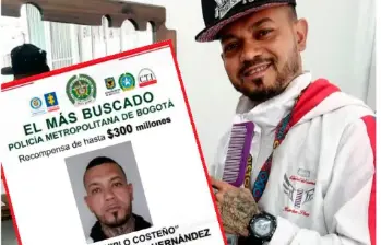 Alias Costeño fue capturado en las últimas horas. Cortesía. 