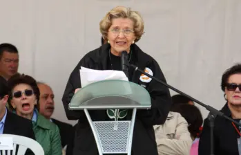 Nydia Quintero fue la fundadora de la Caminata de la Solidaridad por Colombia. Foto: Colprensa