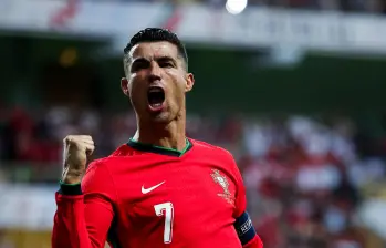 Cristiano Ronaldo, uno de los mejores jugadores en la historia del fútbol. FOTO AFP