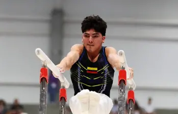 Jorman Álvarez ya figura entre los grandes de la gimnasia artística mundial. FOTO CORTESÍA COC