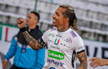 Dayro Moreno, entre los referentes del Once Caldas. Ya suma once goles en competencias de la Conmebol. FOTO X-CALDAS