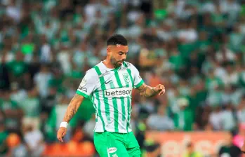Edwin Cardona será la gran ausencia de Nacional este jueves en El Campín, frente a Santa Fe. FOTO CAMILO SUÁREZ