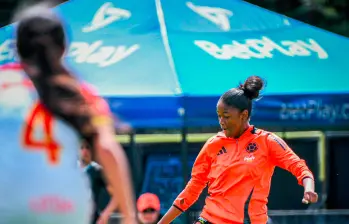 London Crawford en una de las prácticas tricolor. FOTO cortesía fcf London Crawford en una de las prácticas tricolor. FOTO cortesía fcf