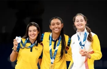 María Fernanda Timms y Gabriela Rueda compartieron podio nuevamente en la última jornada. Foto: tomada de las redes de @OlimpicoCol