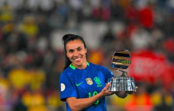 Marta fue la figura de Brasil en la final de la Copa América Femenina. FOTO GETTY