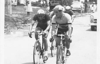 Esta imagen corresponde al año 1956 (septiembre), en la época brillante de Ramón Hoyos. FOTO Autor desconocido, Archivo El Colombiano