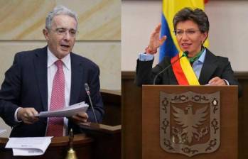 Álvaro Uribe y Claudia López coincidieron cuatro años en el Senado de la República, entre 2014 y 2018. FOTO COLPRENSA