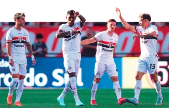 El Sao Paulo llega al duelo en el Atanasio con un presente halagador en el Brasileirao. Sin embargo, tendrá que superar también la presión que ejerce la hinchada de Nacional cuando el Verde es local. FOTO GETTY