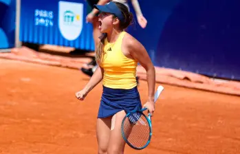 Camila Osorio espera mantener su buena racha contra la rusa Kamila Rajímova para seguir avanzando en el WTA 250 de Rabat, en Marruecos. FOTO: Cortesía Colsanitas