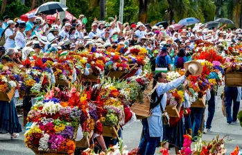 Para poder realizar el Desfile de Silleteros será necesario hacer algunos cierres parciales desde este viernes, además del cierre definitivo durante todo el domingo. FOTO: EL COLOMBIANO