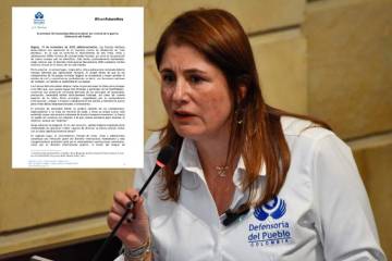 La defensora del Pueblo, Iris Marín Ortiz. FOTO: Colprensa.
