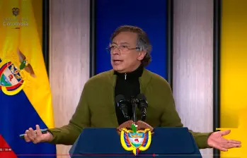 El presidente Gustavo Petro anunció una serie de medidas que aplicará para mitigar el supuesto impacto generado por las tasas del Banrep. FOTO Presidencia