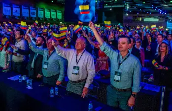 El congreso de Fenalco, en Medellín, envió un mensaje contundente para que se defienda la democracia. FOTO: Julio César Herrera